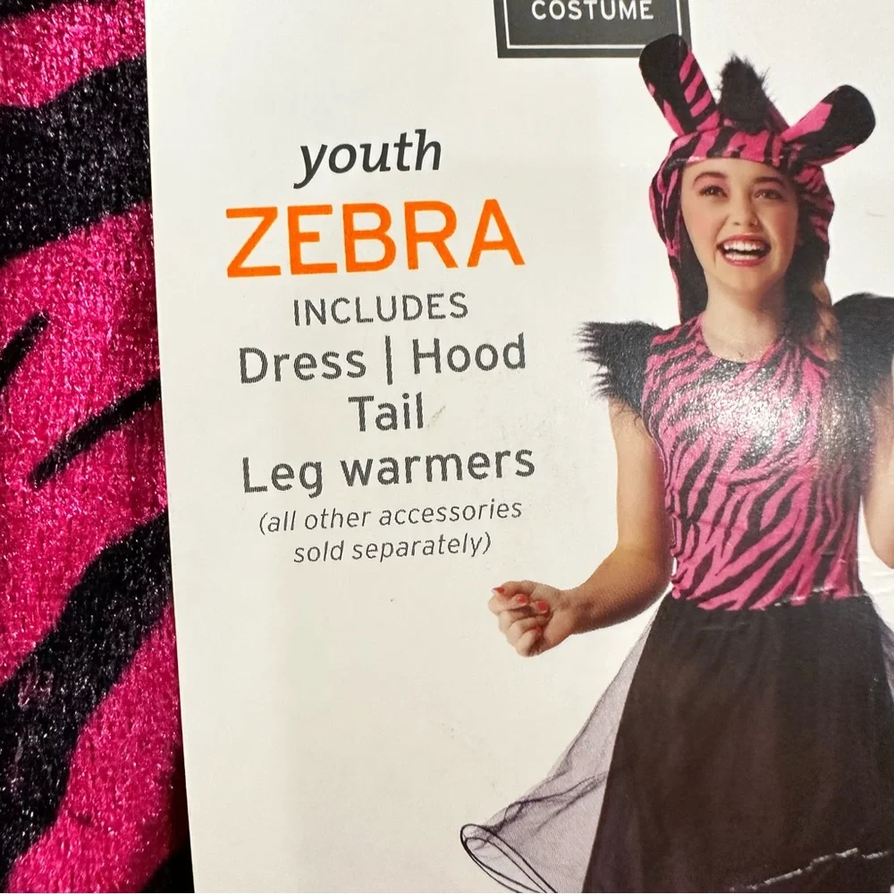 Girl’s Pink Zebra Costume